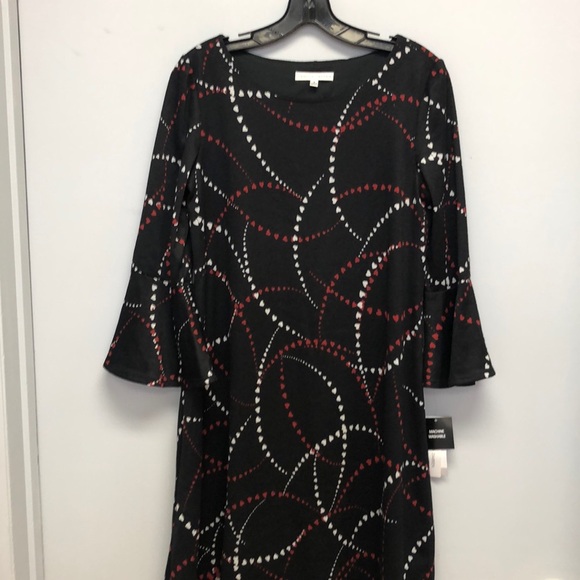 Sandra Darren heart pattern dress - Picture 1 of 6